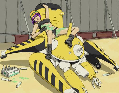 Kusanagi and Tachikoma?